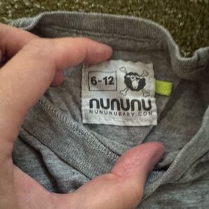 Nununu Heather Gray Baby Tee